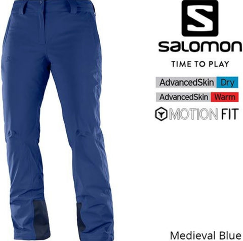 Salomon - Ladies Icemania Pant Medieval Blue, Short Leg