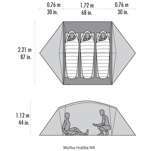 MSR Mutha Hubba NX, Green (3-person)