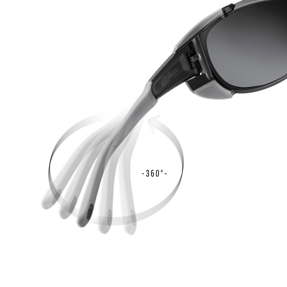 Julbo - Explorer 2.0, Matt Black/Black, Reactiv 2-4 Polarised