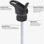 Klean Kanteen - Classic Flip Seal Sports Top Bottle, 800ml