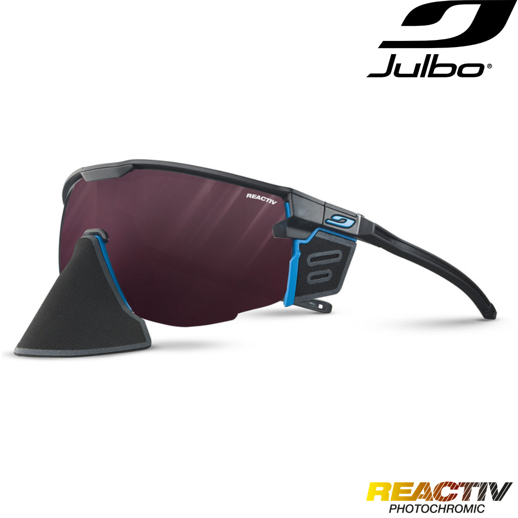 Julbo - Ultimate Cover, Black/Blue, Reactiv 0-4 High Contrast