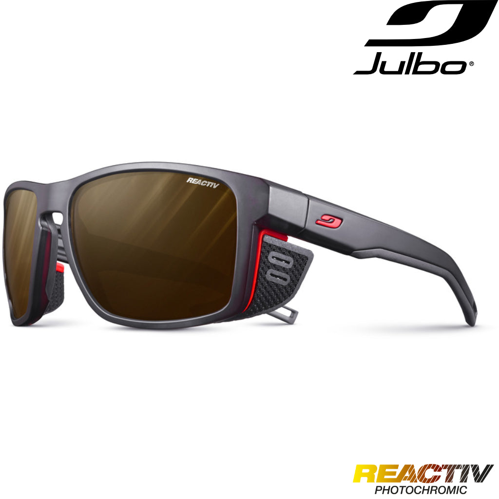 Julbo - Shield M, Black/Orange, Reactiv 2-4 Polarised