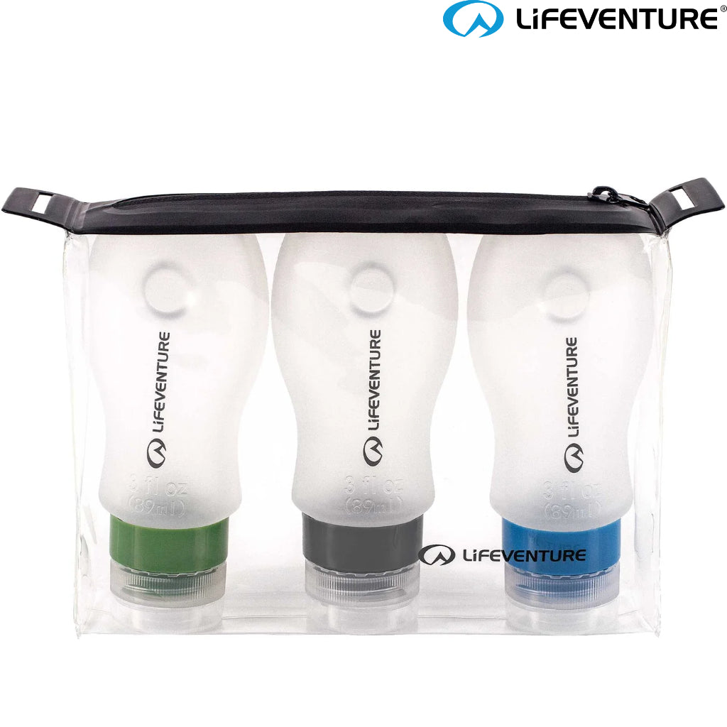 Lifeventure - Silicone Flight Bottle Set