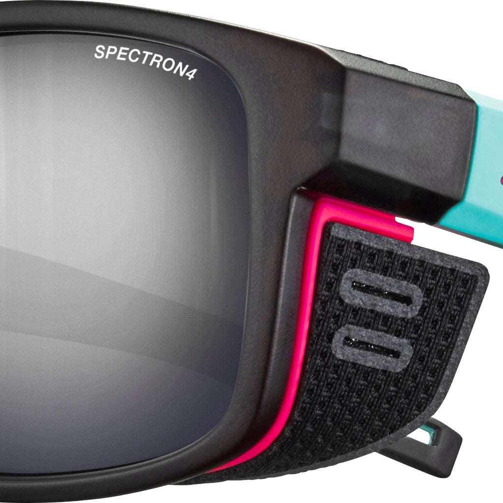 Julbo - Shield M, Trans Black/Light Blue/Pink, Spectron 4
