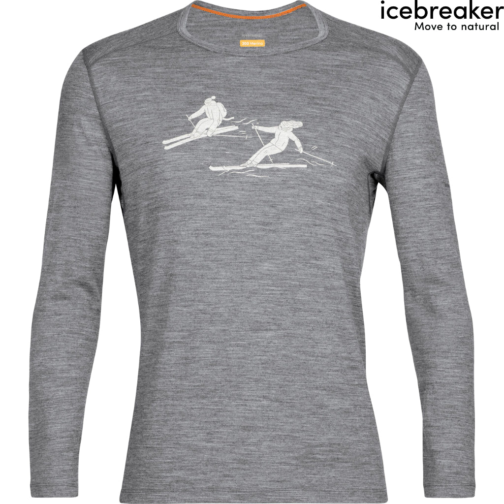 Icebreaker - Men's 200 Oasis LS Crewe Last Run