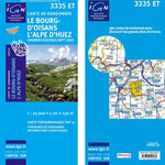 Institut Geographique National L`Alpe d`Huez-Bourg d`Oisan 3335ET