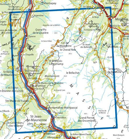 Institut Geographique National - St-J-de-Maurienne - Valmorel 3433ET