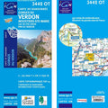 Institut Geographique National Gorges du Verdon-Moustiers 3442OT