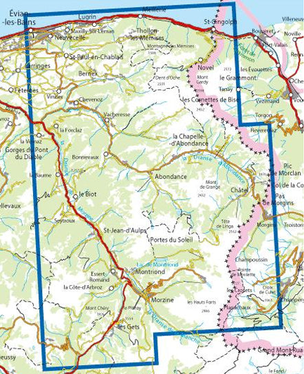 Institut Geographique National - Morzine-Massif du Chablais 3528ET