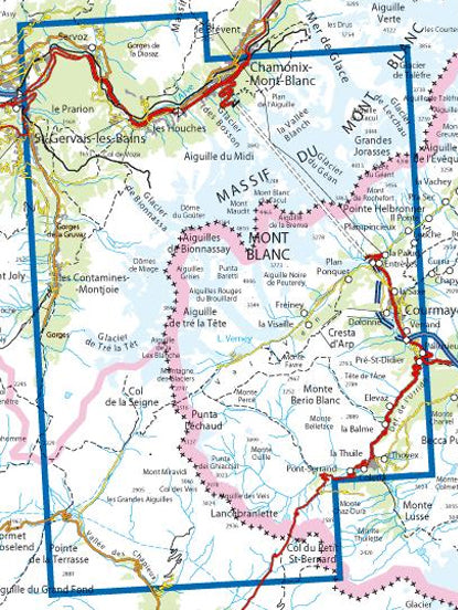 Institut Geographique National - St. Gervais-les-Bains - Massif du Mont Blanc 3531ET
