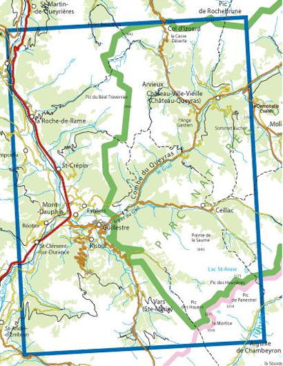 Institut Geographique National - Guillestre-Vars-Risoul 3537ET
