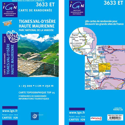 Institut Geographique National Tignes - Val d`Isere  3633ET