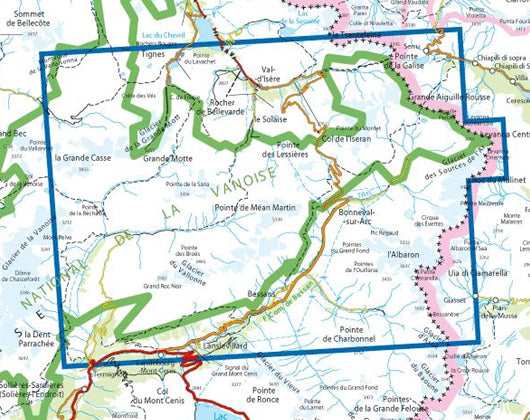 Institut Geographique National - Tignes - Val d`Isere  3633ET