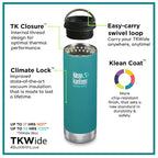 Klean Kanteen - Insulated TKWide Flask, 12oz (355ml)