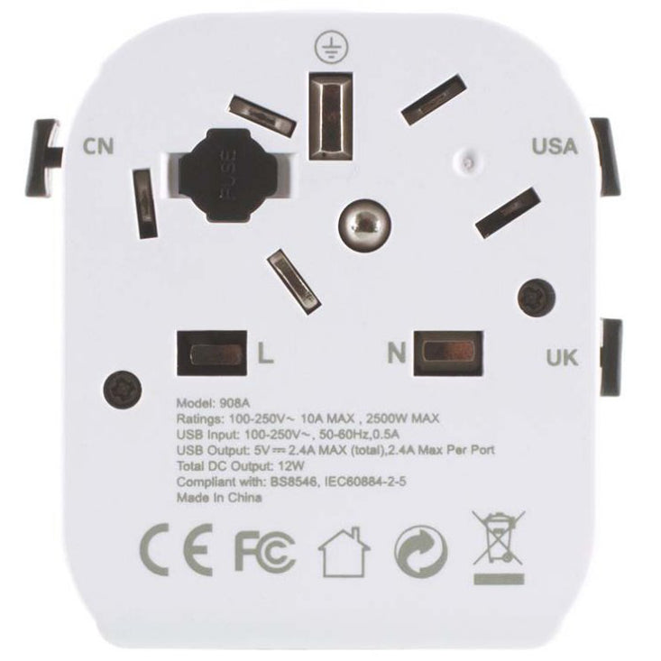 Lifeventure - USB World Travel Adapter
