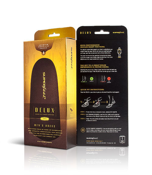 Superfeet DeLuxe Mens 3/4 Dress