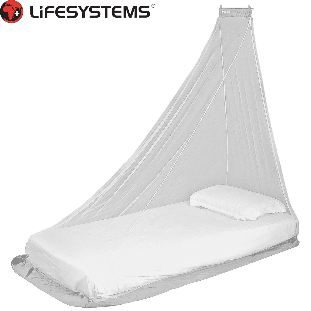 Lifesystems MicroNet Muskietennet, behandeld met EX4 anti-muggenformule, wit, dubbel Lifesystems MicroNet Muskietennet, behandeld met EX4 anti-muggenformule, wit, dubbel